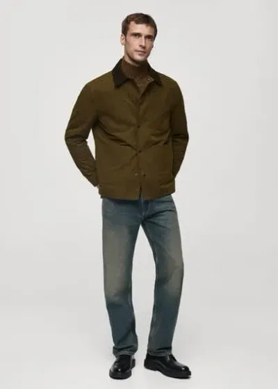 Mango Man Jacket Khaki