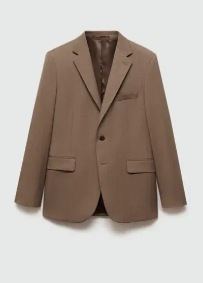 Mango Veste In Beige