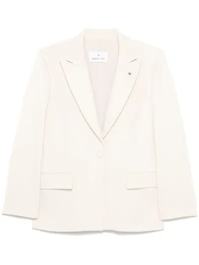 Manuel Ritz Single-breasted Blazer In White