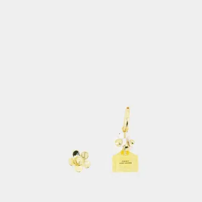 Marc Jacobs Mini Icon Daisy Earrings In Gold