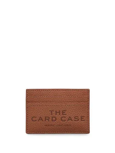 Marc Jacobs The Leather Card Holder In Brown