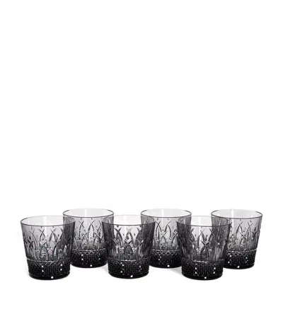 Mario Luca Giusti Set Of 6 Italia Tumblers In Grey