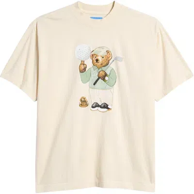 Market Par 5 Bear Cotton Graphic T-shirt In Ecru