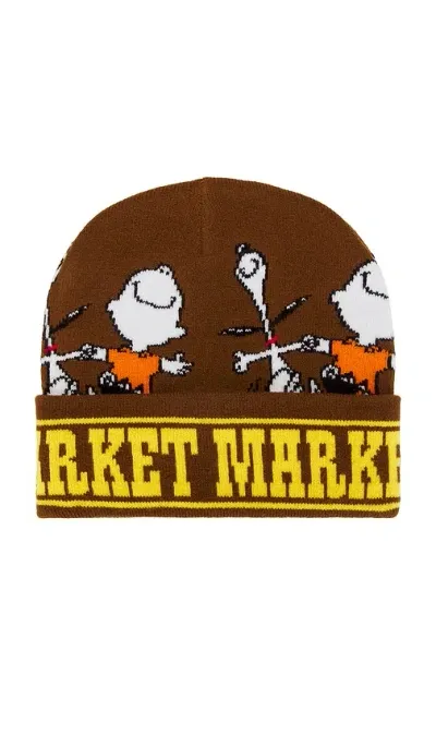 Market X Peanuts Dancing Beanie In Brown