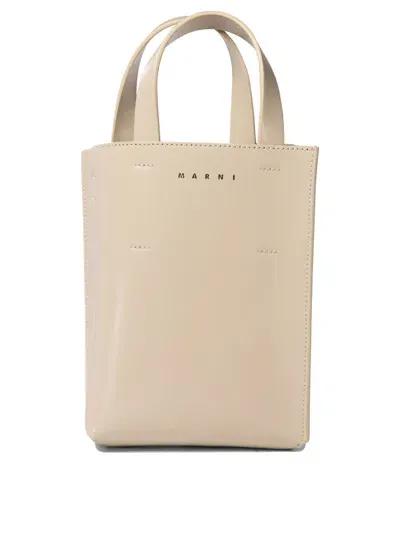 Marni "museo Nano" Handbag In Beige