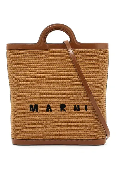 Marni Tropicalia Handbag In Brown