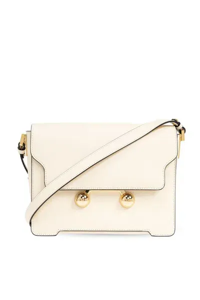 Marni Medium Trunkaroo Crossbody Bag In Beige