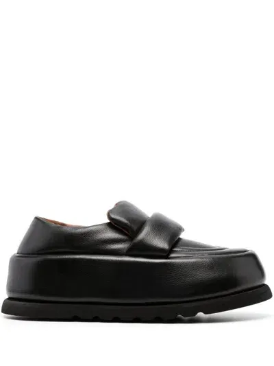 Marsèll 40mm Leather Platform Loafers In Black