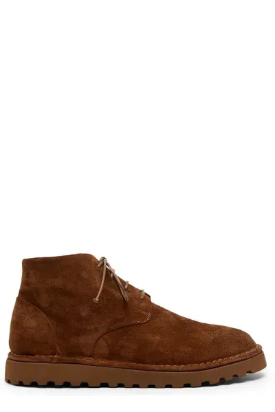 Marsèll Sancrispa Round Toe Ankle Boots In Brown