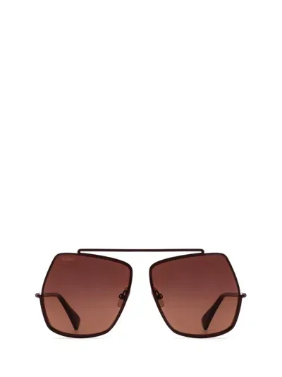 Max Mara Navigator Sunglasses In Red