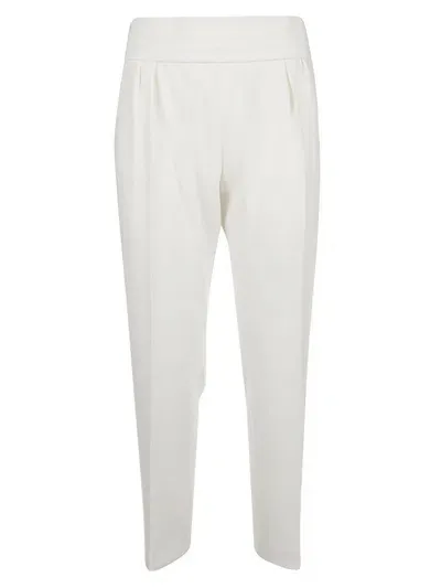 Max Mara Pants In White