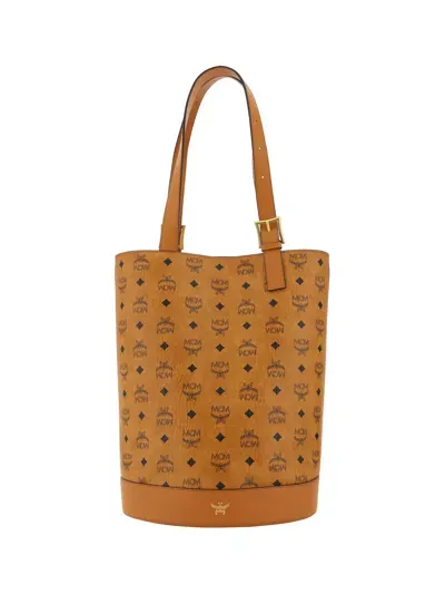 Mcm Aren Tote In Brown