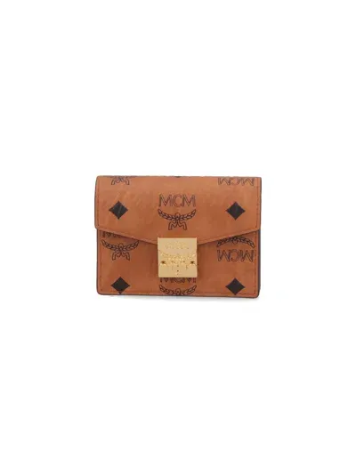 Mcm Visetos Card Holder In Brown