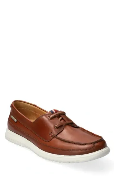 Mephisto Trevis Boat Shoe In Hazelnut