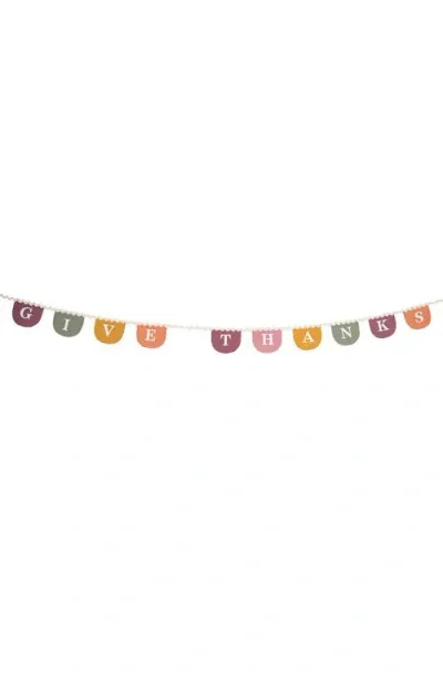 Meri Meri Thanksgiving Fabric Garland In Burgundy Multi