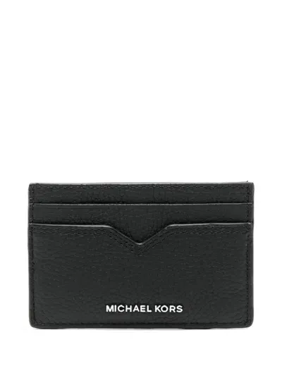 Michael Kors Hudson Notched Cardcase In Black