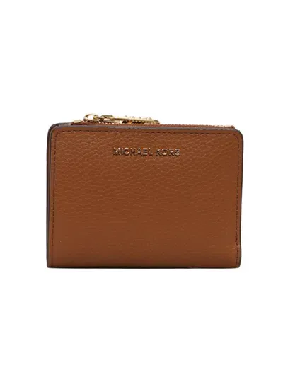 Michael Kors Md Snap Coin Billfold In Brown