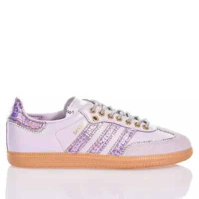 Mimanera Adidas Samba Purple Skin In White