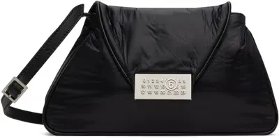 Mm6 Maison Margiela Black Numeric Nylon Shoulder Bag