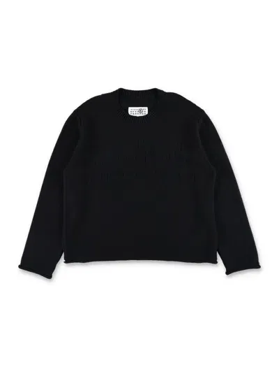 Mm6 Maison Margiela Kids' Knit In Black