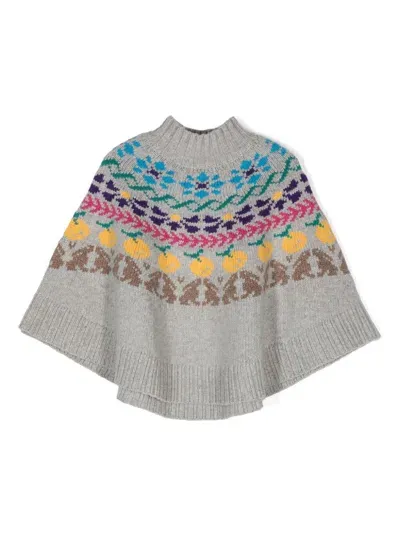 Molo Kids' Maslina Chunky-knit Jumper In Grey