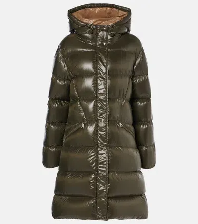 Moncler Bellevue Down Coat In Green