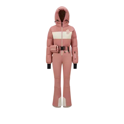 Moncler Combinaison De Ski En Duvet In Pink