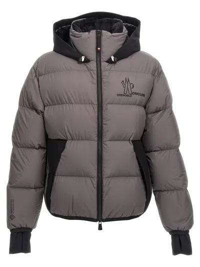 Moncler Marcassin Down Jacket In Gray