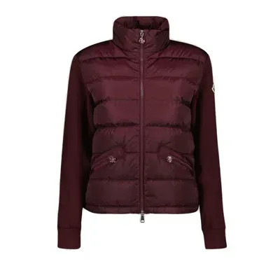 Moncler Panelled Zip In Purple