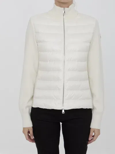 Moncler Tricot Cardigan In White