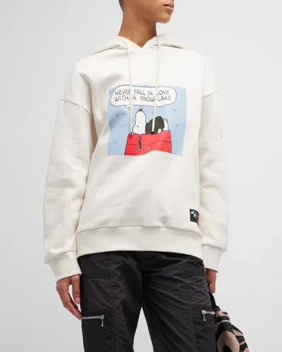 Moncler Peanuts Sweatshirt In Ivory