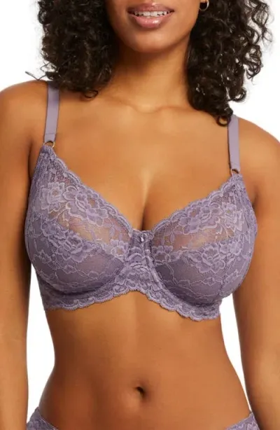 Montelle Intimates Montelle Intimate Muse Full Cup Lace Bra In Purple Cloud