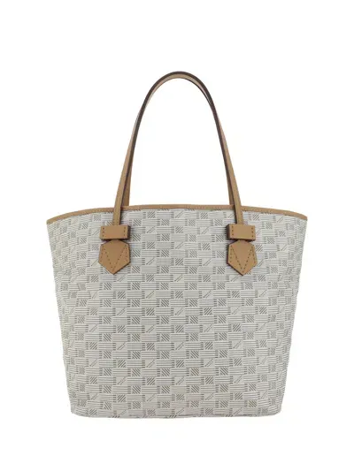 Moreau Saint Tropez Tote Medium Shoulder Bag In Champ. Cappuccino  / Natural