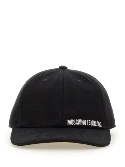 Moschino Baseball Cap In Black