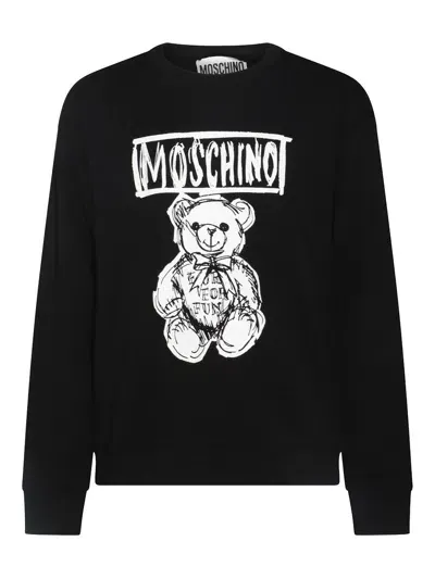 Moschino Sudadera - Negro In White