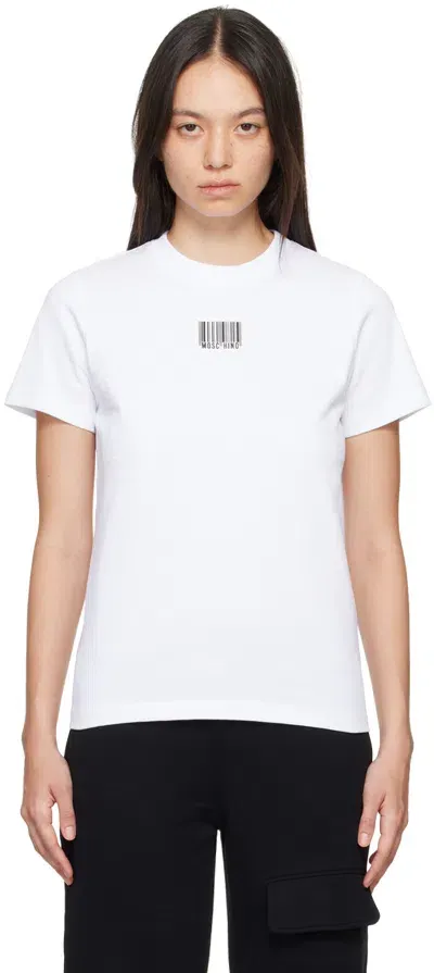 Moschino Cotton Jersey T-shirt In White