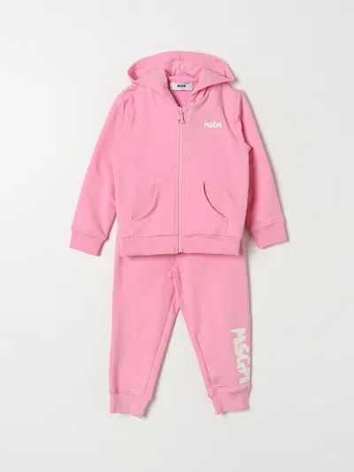 Msgm Babies' Jumpsuit  Kids Kids Color Pink