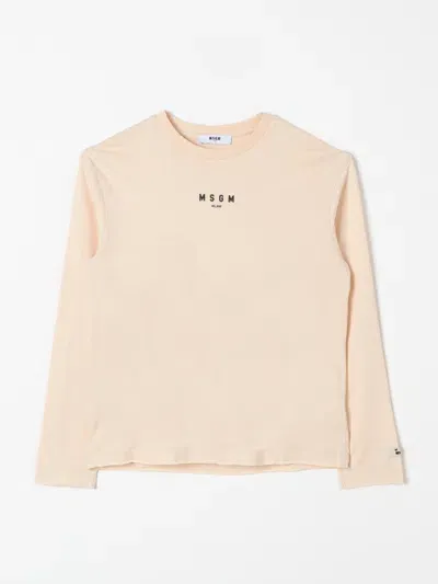 Msgm Babies' T-shirt  Kids Kids Color Beige