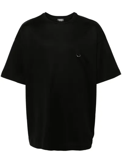 Mugler Pierced T-shirt In Black