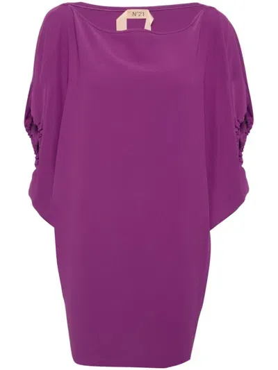 N°21 Draped Mini Dress In Purple