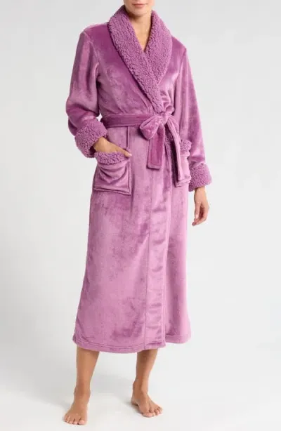 Natori Plush Robe In Lilac