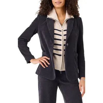 Nic + Zoe Nic+zoe Corduroy Blazer In Dark Indigo