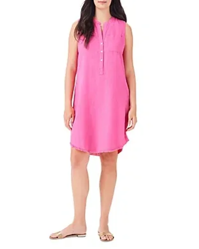 Nic + Zoe Nic+zoe Rumba Linen Blend Shift Dress In Wild Pink