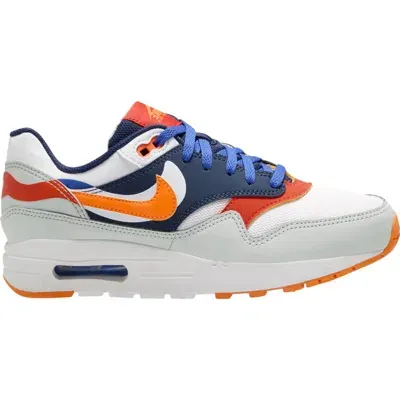 Nike Air Max 1 Se Sneaker In Light Silver/orange/navy