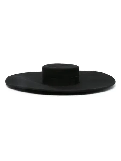 Nina Ricci Felted Hat In Black