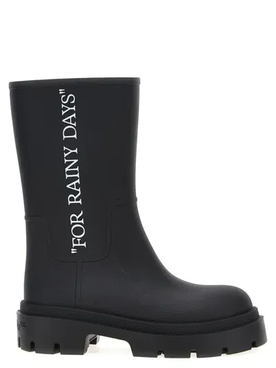 Off-white Boots In Blackwhite