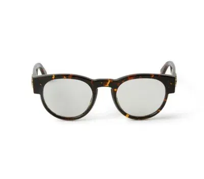 Off-white Round Frame Glasses In 6000 Havana