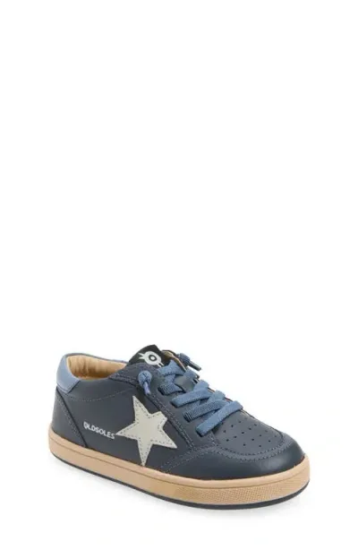 Old Soles Kids' Platinum Runner Sneaker In Navy/indigo/gris