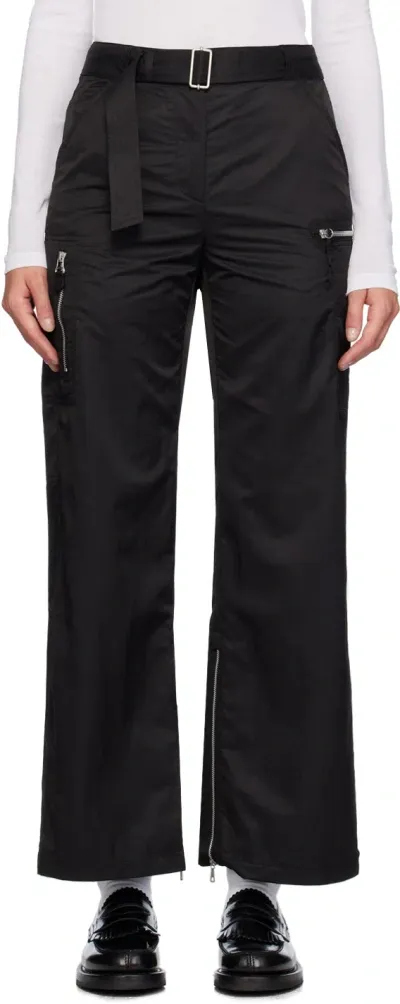 Our Legacy Black Pilot Trousers In Black High Gloss