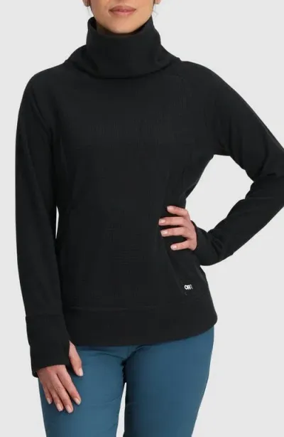 Outdoor Research Trail Mix Fleece Cowl Pullover In Black